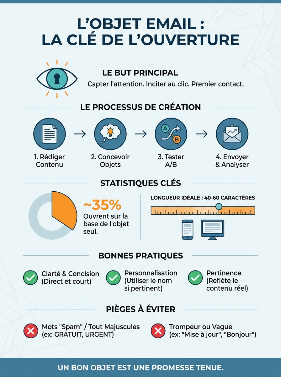 Infographie objet email