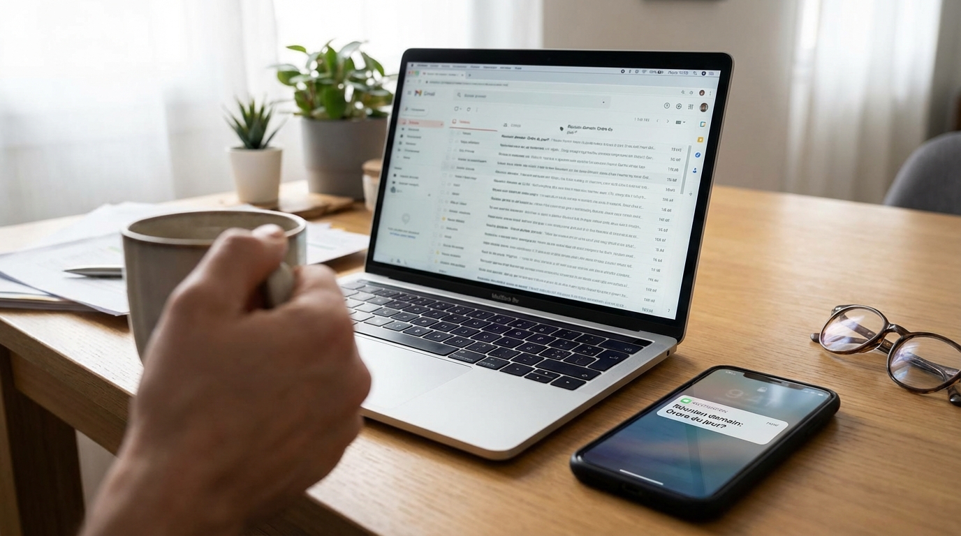 objet email en situation réelle