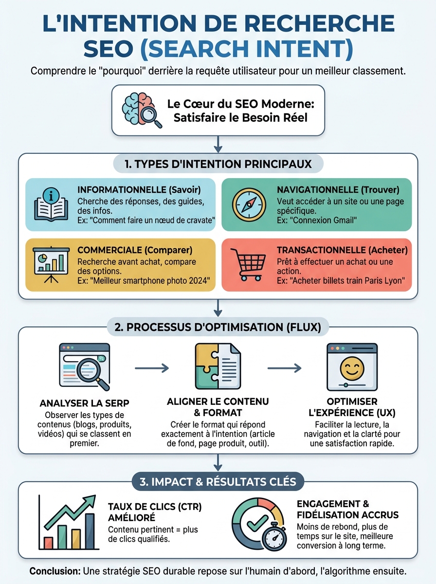 Infographie search intent SEO