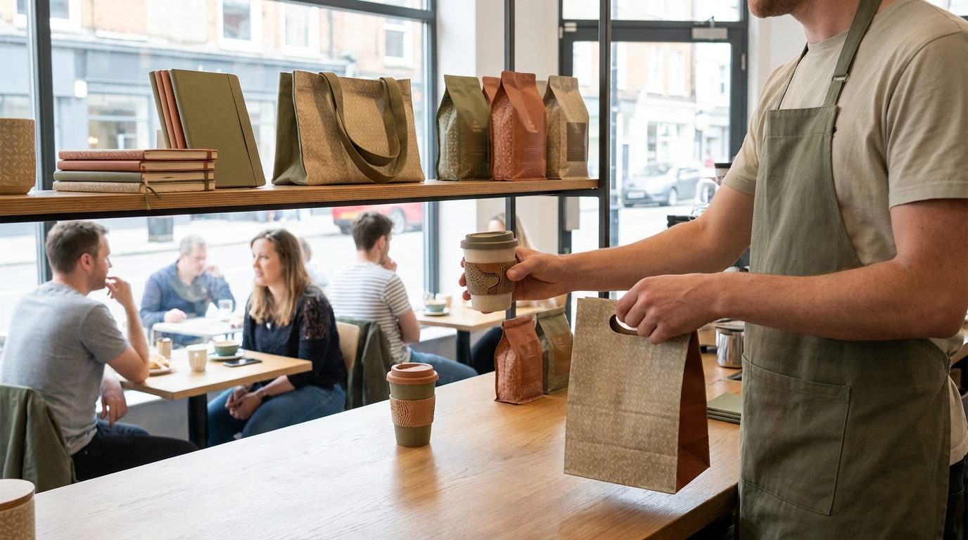 identité visuelle marque en situation réelle